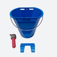 Ведро для выпойки телят 8 л в комплекте с соской и клапаном